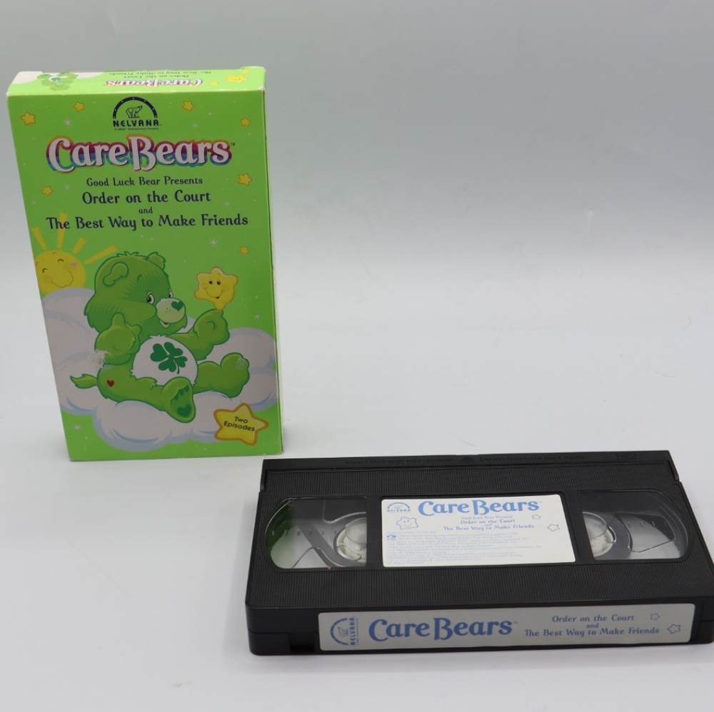 Vintage Care Bear VHS Good Luck Bear Green 2003 Make Friends & Order of …